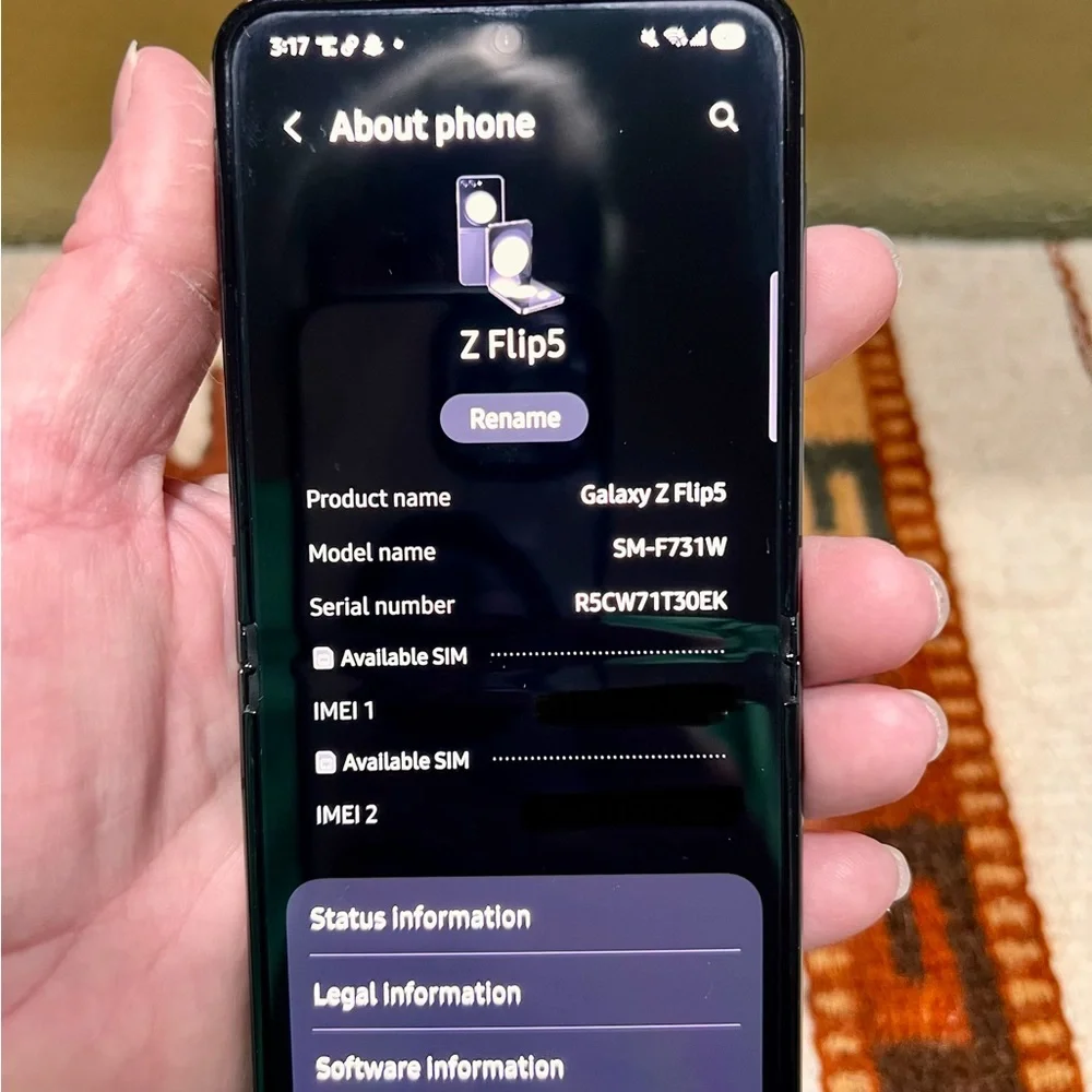 Samsung Galaxy Zflip 5 with Samsung Galaxy watch 5 pro